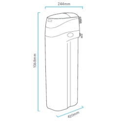 Descalcificador WHITE 18/12/8 l (bajo consumo)